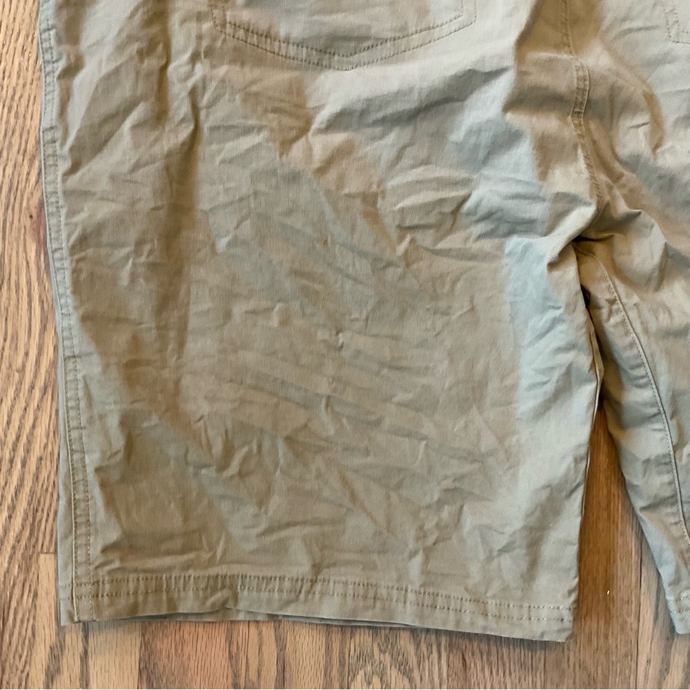 PRANA Breahe Chino Shorts Sz 38 Standard Fit Brown Stretch 9” Inseam Khaki Hike - Picture 11 of 13